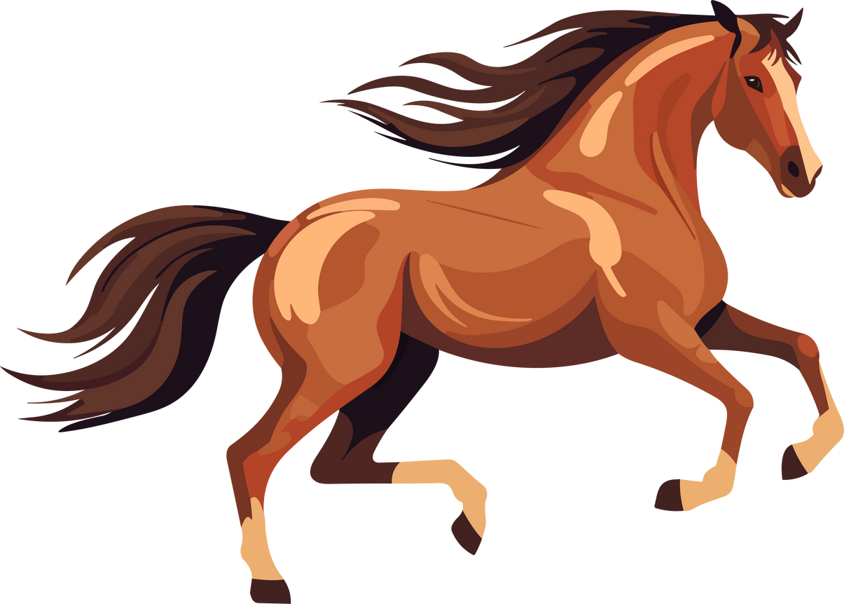 Running Horse Illustration